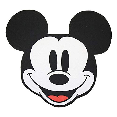 Drap de bain Mickey blanc/noir 130/130 cm