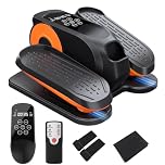 Morelax Under Desk Elliptical Machine for Home with 12 Adjustable Speed,Electric Elliptical Machine for Seniors,2 in 1 Pedal Exerciser,Quiet & Portable Leg Exerciser with Remote Control & Non-Slip Pad