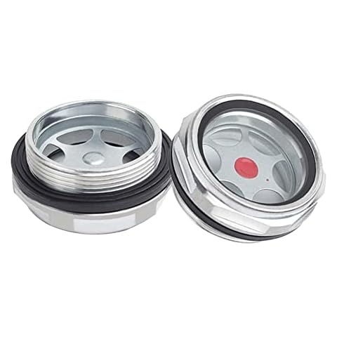 Joywayus 2Pcs G3/4 Male Threaded oil liquid level gauge sight glass Cover