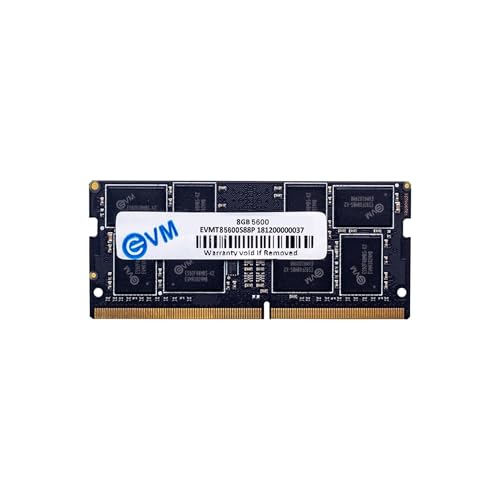 Image of EVM 8GB 5600 MHz High-Performance DDR5 Laptop RAM, Ultra-Fast Memory Upgrade, 288-Pin Long DIMM, 10-Year Warranty (EVMT8G5600U88P)