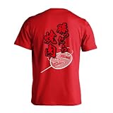 [アートワークスコウベ] バドミントン Tシャツ 半袖 練習着 ドライ 勝ったら焼肉 ユニセックス XXL レッド