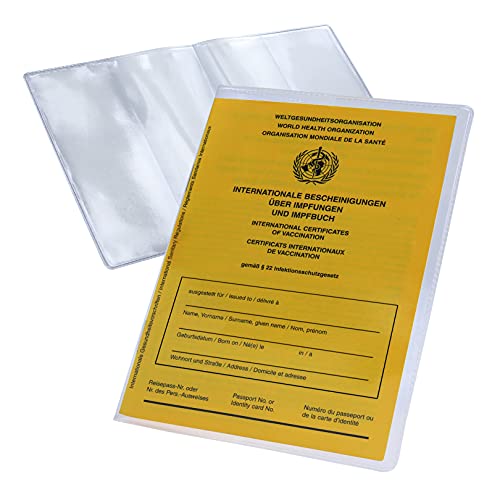 Étui de protection pour passeport de vaccination 200 x 137 mm pour carnet de vaccination à partir de 2015 Cover