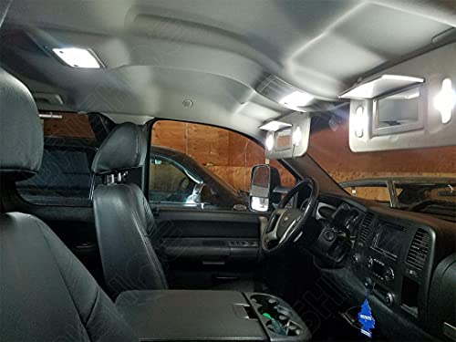 Kit de luces LED interiores blancas para Chevrolet Silverado/GMC Sierra 2007-2013 miniatura 2
