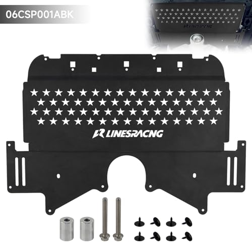 Image of Oil Cooler Skid Plate Compatible with BMW G80 G82 M3 M4 G87 M2 2021 2022 2023 2024 Aluminum Black