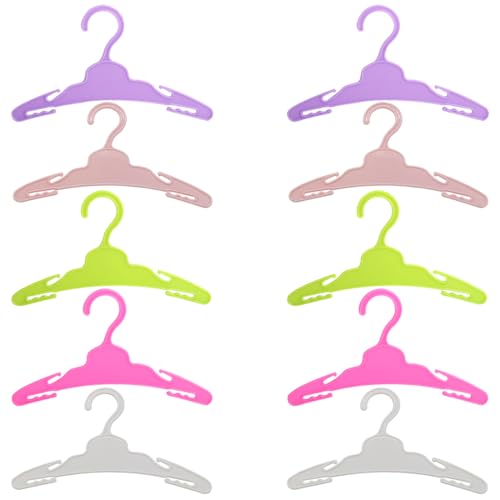 {Perchas Ropa Muñecas para Colgar Pantalones Perchas Ropa IKOPFLN Perchas para ropa de muñecas, perchas para accesorios, perchas de moda para muñecas de 11,5 pulgadas (28-30 cm), 10...