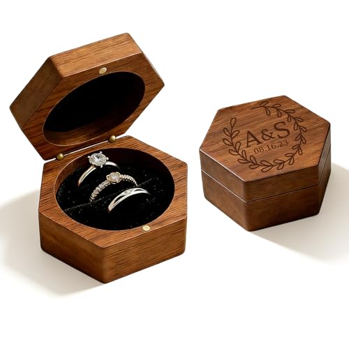 WBW Custom Ring Box with Name Date