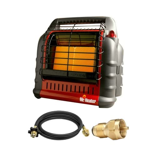 Mr. Heater Portable Big Buddy Propane Heater with 10-Feet Propane Hose Assembly and Propane Tank Refill Adapter Bundle (3 Items) Mr. Heater Portable Big Buddy Propane Heater with 10-Feet Propane Hose Assembly and Propane Tank Refill Adapter Bundle (3 Items)