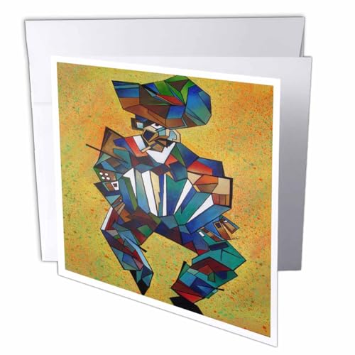 Lecteur accordéon carte de voeux pour anniversaire de musicien