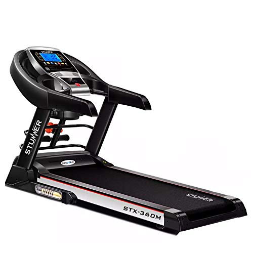 Stunner Fitness STX-360M Multi Functional 2.0 HP (4.0HP Peak) Motorized Treadmill with Auto Lubrication System, MP3, Smart Phone App for Cardio Workout at Home (Free Installation Assistance)