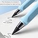 DaiUni 4 Stück Ewiger Bleistift, Tintenloser, Metall Tintenlose Bleistifte, Tintenloser Bleistift mit Radiergummi, Endloser Bleistift, mit 4 pcs Wechselkopfm