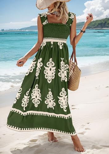 Image of PRETTYGARDEN Women's Sleveless Boho Maxi Dress