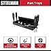 Steelman Non-Marring Magnetic Tool/Parts Storage Trays for Rolling Toolboxes, Durable Steel, 4-Piece Set