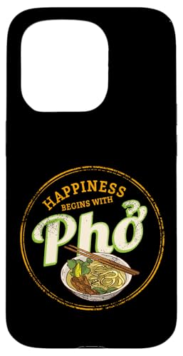 Pho Soupe Rétro Street Food Vintage Gourmet Vietnam Souvenir Coque pour iPhone 15 Pro
