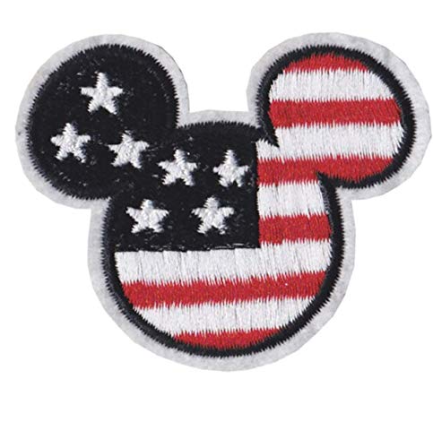 WAY2BB - Ecusson, patch à broder pour vêtements Disney (Mickey USA)