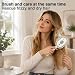 Electric Steam Brush for Hair, 3 in 1 Anti-Static Detangling Comb & Air Cushion Massage, Rechargeable Cordless Steam Hair Straightener with Spray, Styling Tool for Frizz & Tangles Control