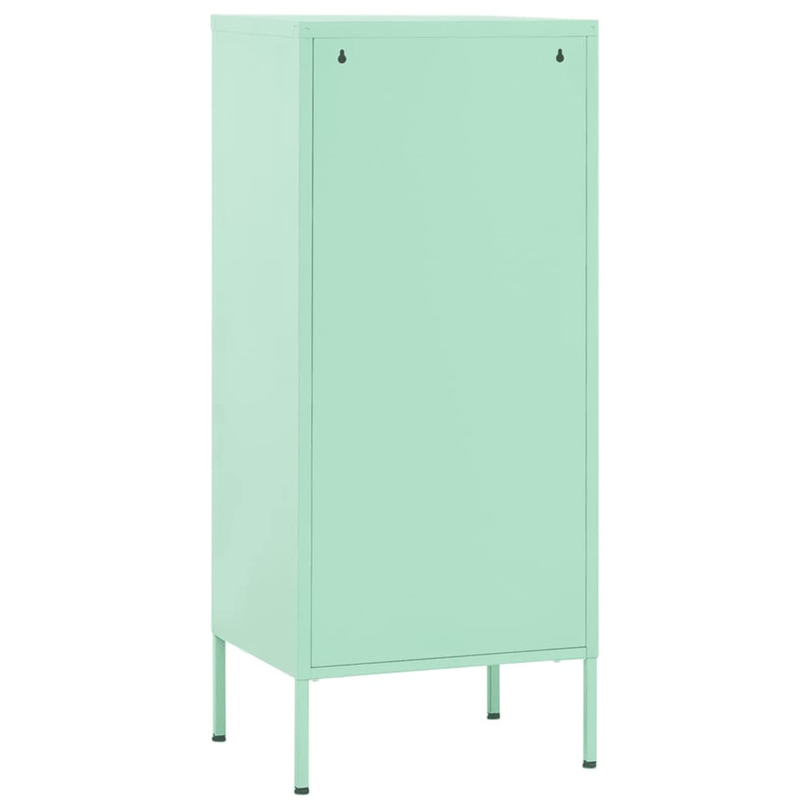 Lagerschrank Minzgrün 42,5x35x101,5 cm LagerschräNke Gartenschrank Lagerschrank Highboard Schrank Stahl