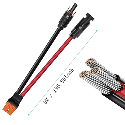 Câble solaire vers XT60i 5m rallonge pour batterie 10AWG