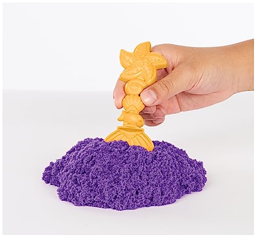 Kinetic Sand Sandbox Set with 1lb Purple, Moldable Sensory Toys, Ages 3+ - image 6