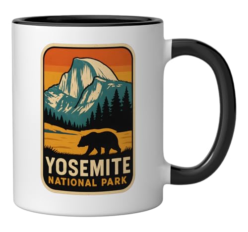 Taza de cerámica Yosemite Retro Half Dome Bear 11oz miniatura 2