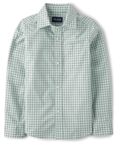 The Children's Place Boys' Long Sleeve Button Down Shirt