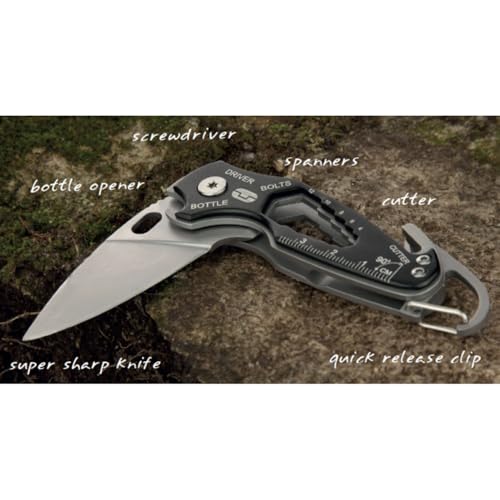 True Utility Smartknife - Multi Tool Messer - Taschenmesser, Klappmesser - Outdoor, Survival, Camping und Heimwerken