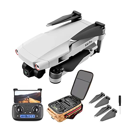 EIS Drone with 4K Camera for Adults, 3-Axis Anti-Shake Gimbal, GPS 5G WiFi, Altitude Hold, Follow-Me, Auto Return Home, Brushless Motor Grey