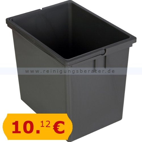 Vermop Eimer, Kunststoffeimer anthrazit 8 L Putzeimer für viele Putzwagen, Reinigungswagen
