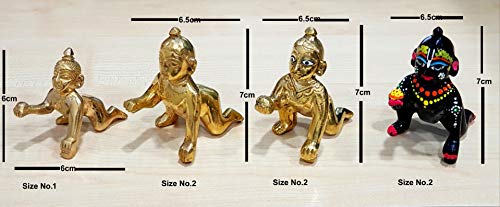 ESPLANADE Ladoo Gopal Poshak | God Dress | Bhagwaan Ki Poshaak | Dev Vastra - (Set van 6) - Voor maat 1 (Klein… - Afbeelding 6