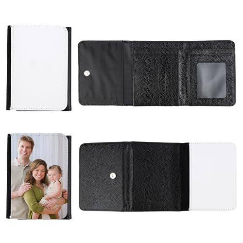 RP Remarkable Power, Sublimation Wallet Trifold Slim Leather Wallet Card Holder Bank for Women Men