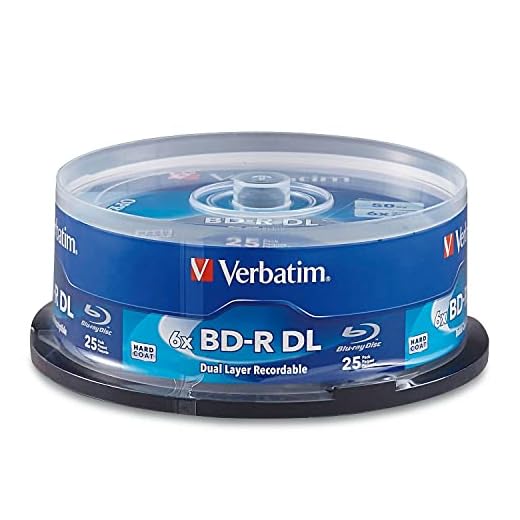 Verbatim BD-R 50GB 6X Blu-ray Recordable Media Disc - 25 Pack Spindle - 98356