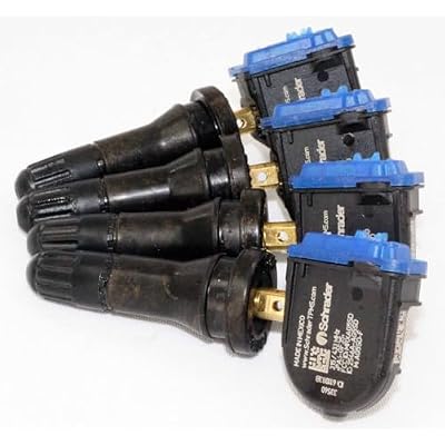 Schrader TPMS Solutions 33560 EZ-Sensor GO 314.9 MHz, 315 MHz, 433 MHz Programmable TPMS Sensor w/Fixed Angle Snap-in Valve. Must Be Programmed with Schrader Compatible Tool Before Installation (4)