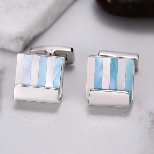 Gemelos rectangulares de acero inoxidable como accesorios de joyería para regalo 3