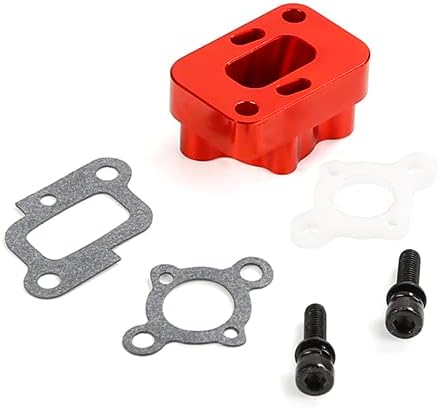 FLMLF 32CC 36CC 45CC Alloy CNC Intake Manifold Kit Red for 1/5 HPI RV KM Baja LOSI FG GOPED RC CAR Parts