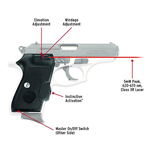 Crimson Trace LG-442 Lasergrips with Heavy Duty Construction and Instinctive Activation for Bersa Thunder and Firestorm, Defensive Shooting, CCW and Competition by Crimson Trace - Image 2