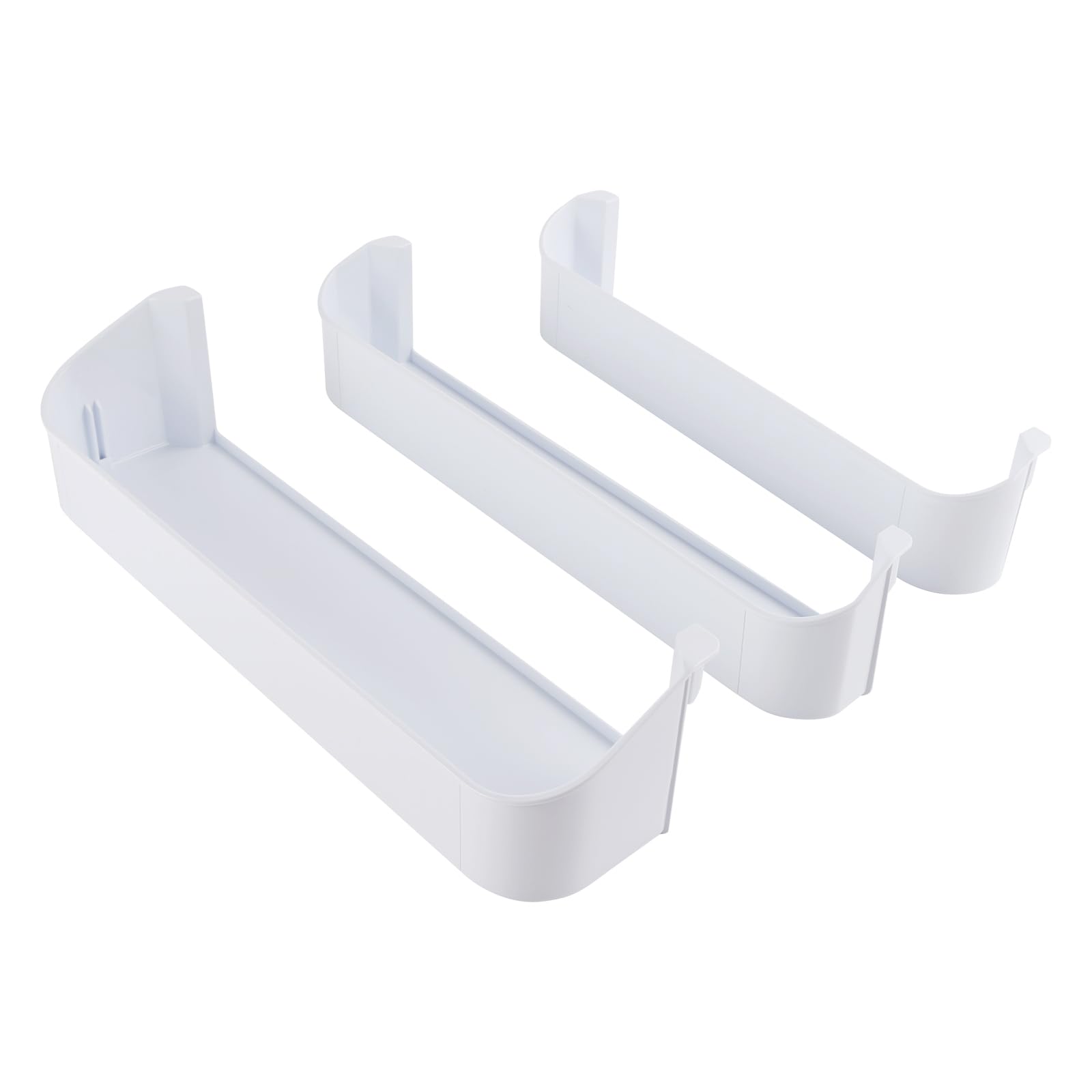 Türfach Set Ersatz für Dometic RM2652 RM2553 RM2852 RM4873 Kühlschrank – 3er-Set Kühlschrank Türablage & Gefrierfach Regal Weiß Robustes Kunststoff Türfach Kit Kompatibel mit DM2652 RGE400 RM1282