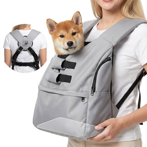 Dog-Carrier-Sling-for-Small-Dogs-Front-Dog-Carrier-Backpack-with-Adjustable-Fit-Hands-Free-Pet-Sling-Carrier-with-Removable-Washable-Mat-Padded-Shoulder-Straps-Waist-Support-for-Puppies-and-Cats Dog Carrier Sling for Small Dogs, Front Dog Carrier Backpack with Adjustable Fit, Hands-Free Pet Sling Carrier with Removable Washable Mat, Padded Shoulder Straps & Waist Support for Puppies and Cats - Image 1