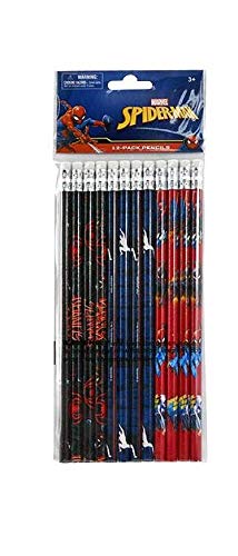 Marvel Spider-Man 12 Wood Pencils Pack