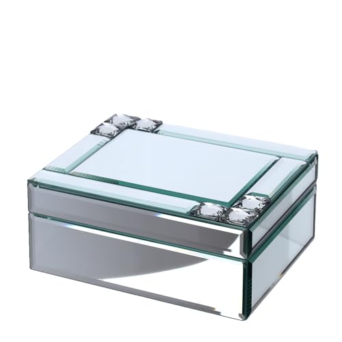 Hervit 'Miroir joyero de cristal 19x15xH8 cm