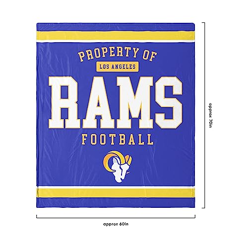 FOCO Los Angeles RAMS Sherpa-Fleecedecke, 152 x 178 cm