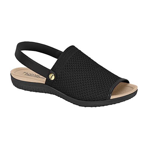 Sandália Slide Feminino Modare Faixa Elástica Palmilha Macia Tecido Knit Dara Napa Sense 7125 232
