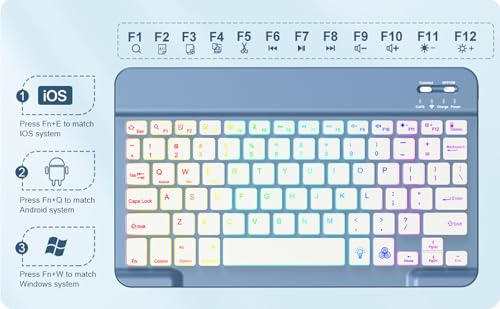 Housse iPad 11e génération A16 2025 avec clavier détachable et protection 11 pouces - 5