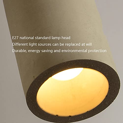 Pendentif rétro en ciment E27 ajustable pour sublimer les intérieurs sombres - 7