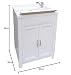 Adventa - Lavadero de Resina para Interior y Exterior, color Blanco, 60...
