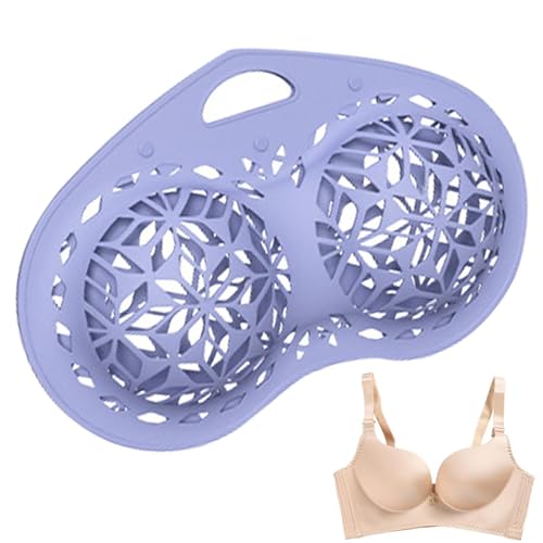 Bolsas de sujetador de silicona para lavandería - bolsas de lavado de sujetador para lavandería, bolsa de lavandería para lavadora y secadora, grande | Adecuado para tamaños de copa A-D, protección pa
