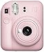 Fujifilm Instax Mini 12 Instant Film Camera, Fuji Instax Mini Film (20 Sheets), Fuji Rainbow Instant Film (10 Sheets), Protective Case, Album, Insax Mini Accessory Bundle (Blossom Pink)