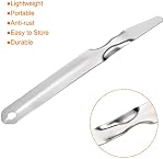 MECCANIXITY Staple Remover Tools, Flat Staplers Puller Stainless Steel for Office Home Business, Silver Pack of 4