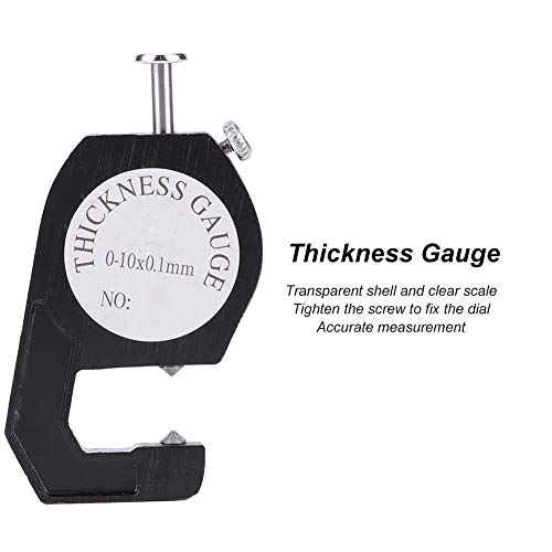 Thickness Gauge, Aluminum Alloy Thickness Measurement Tool, Wear Resist Leather Board Measuring Tool, Leather Thickness Ruler miniatura 3