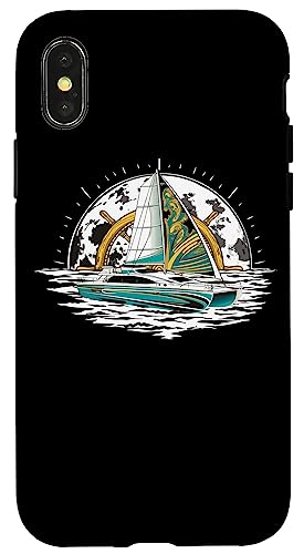�Z�[�����O���b�g�A�Z�[�����O�Z�C���{�[�g�A�J�^�}�����{�[�g, Catamaran-boat �X�}�z�P�[�X iPhone X/XS �p