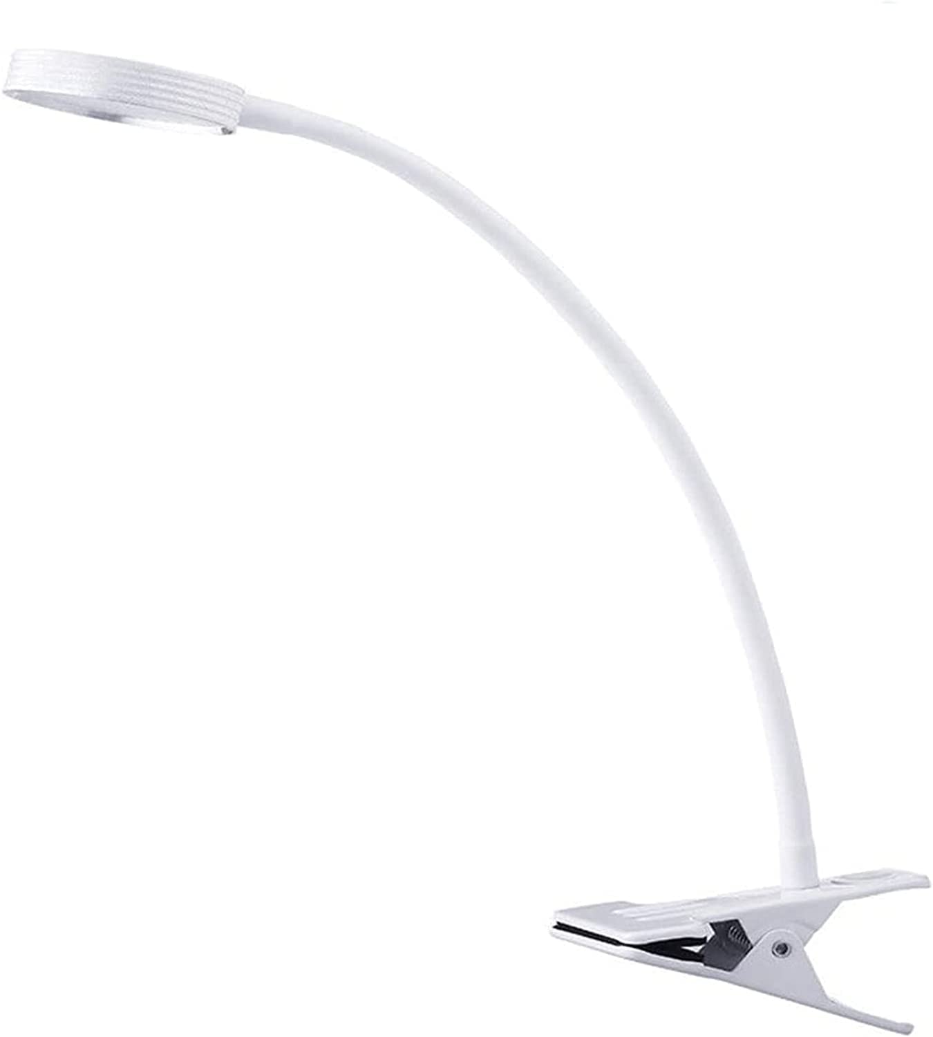 GeRRiT Clip on LED Light - USB Reading Light, Eye Protection Bed Night Desk Lamp, 360° Flexible Gooseneck Clamp Ring Light for Laptop Video Conference (Color : B)