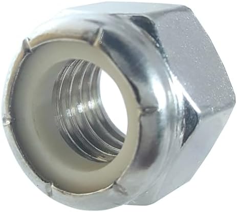 BCP Fasteners Forty (40) 3/8-16 Zinc Plated Nylon Insert Hex Lock Nuts (BCP233)